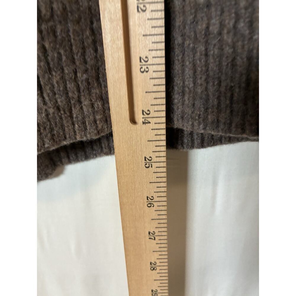 L.L. Bean 100% Merino Lambswool Waterfowl Sweater Vest Men XL Brown Full Zip - Picture 5 of 5
